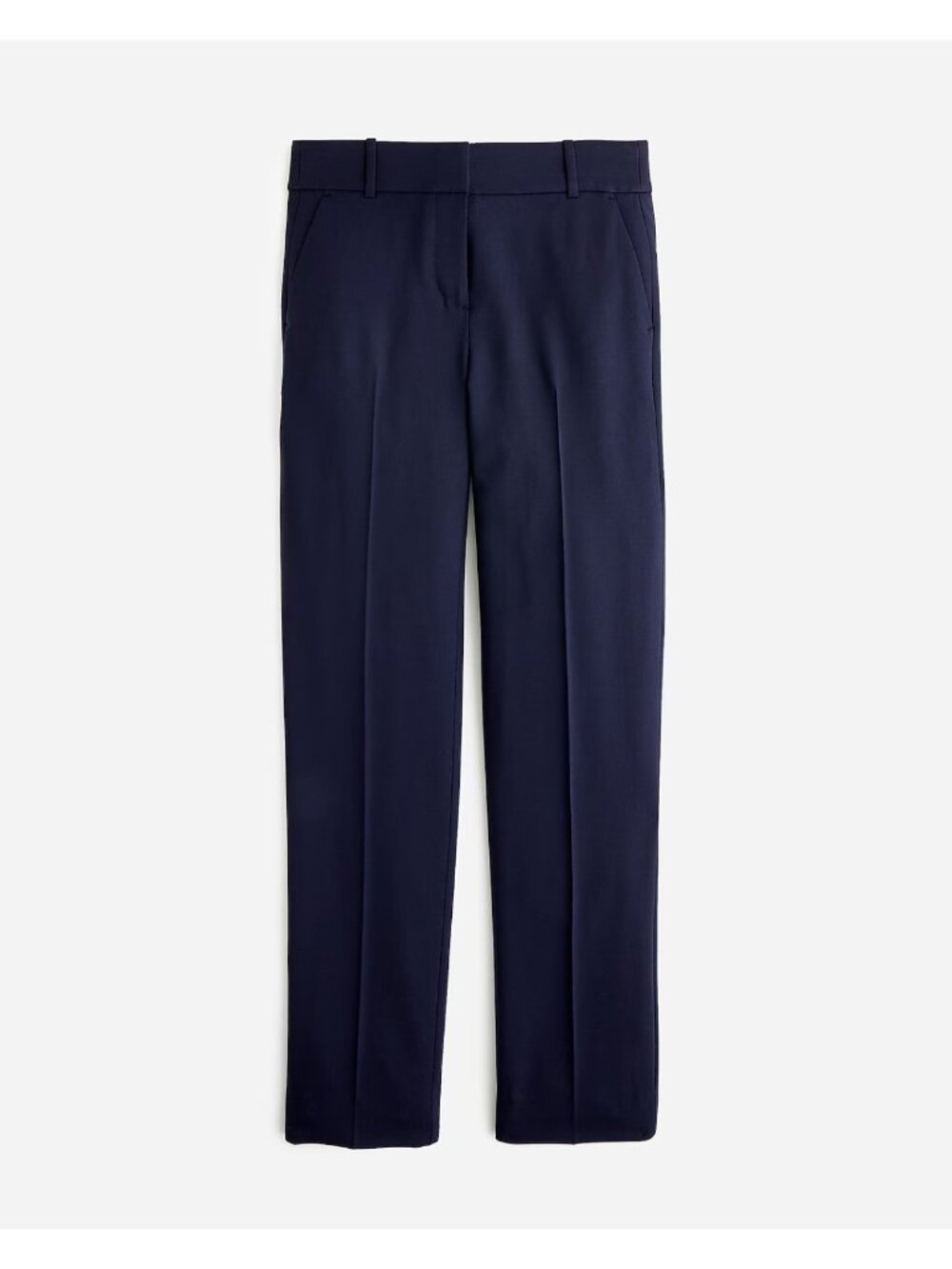 J. Crew Cameron Slim Crop Dress Pant Plus Size 22 Italian Stretch Wool Navy Blue